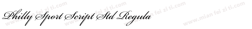 Philly Sport Script Std Regular字体转换